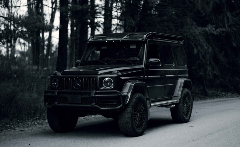 Driving Rental Vehicle in Luxurious City: